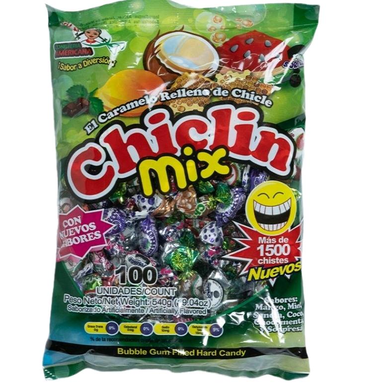 1 Bolsa de Chiclin mix 100und confites centro americanos