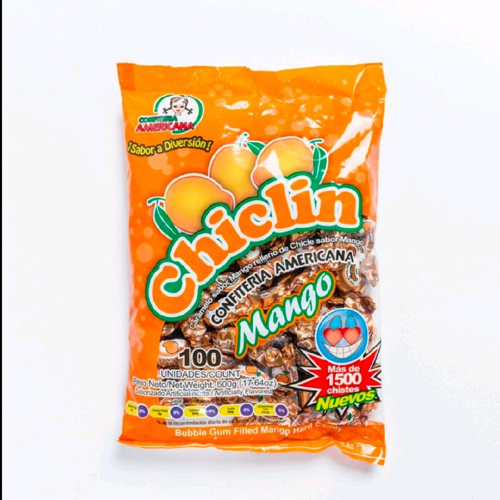 1 Bolsa de Chiclin Mango 100und confites centro americanos