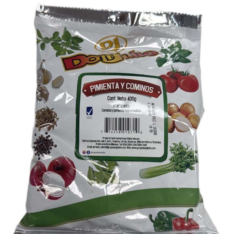 1 Bolsa De Don Julio /pimienta y Cominos (400g)