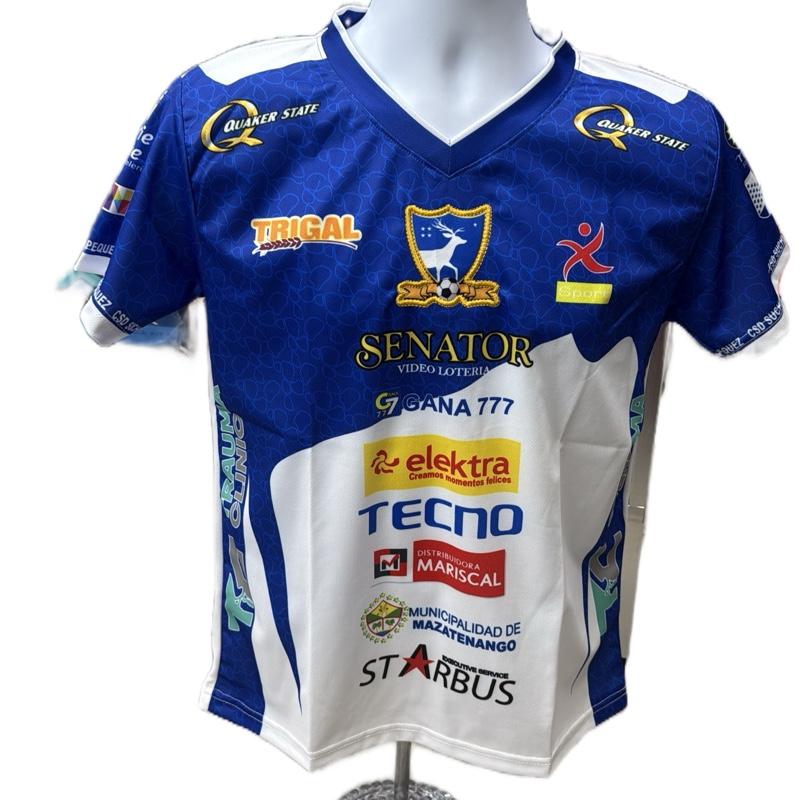 1 Camisa de Suchitepequez Azul y Blanca