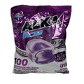 1 Bolsa De Alka Ice Caramelo Relleno de Eucalipto Sabor uva 100 und