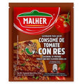 1 Tira De 12 Sobres de Sazonadoe para hacer Consomé de Tomate Con Res Mescla en polvo 10g