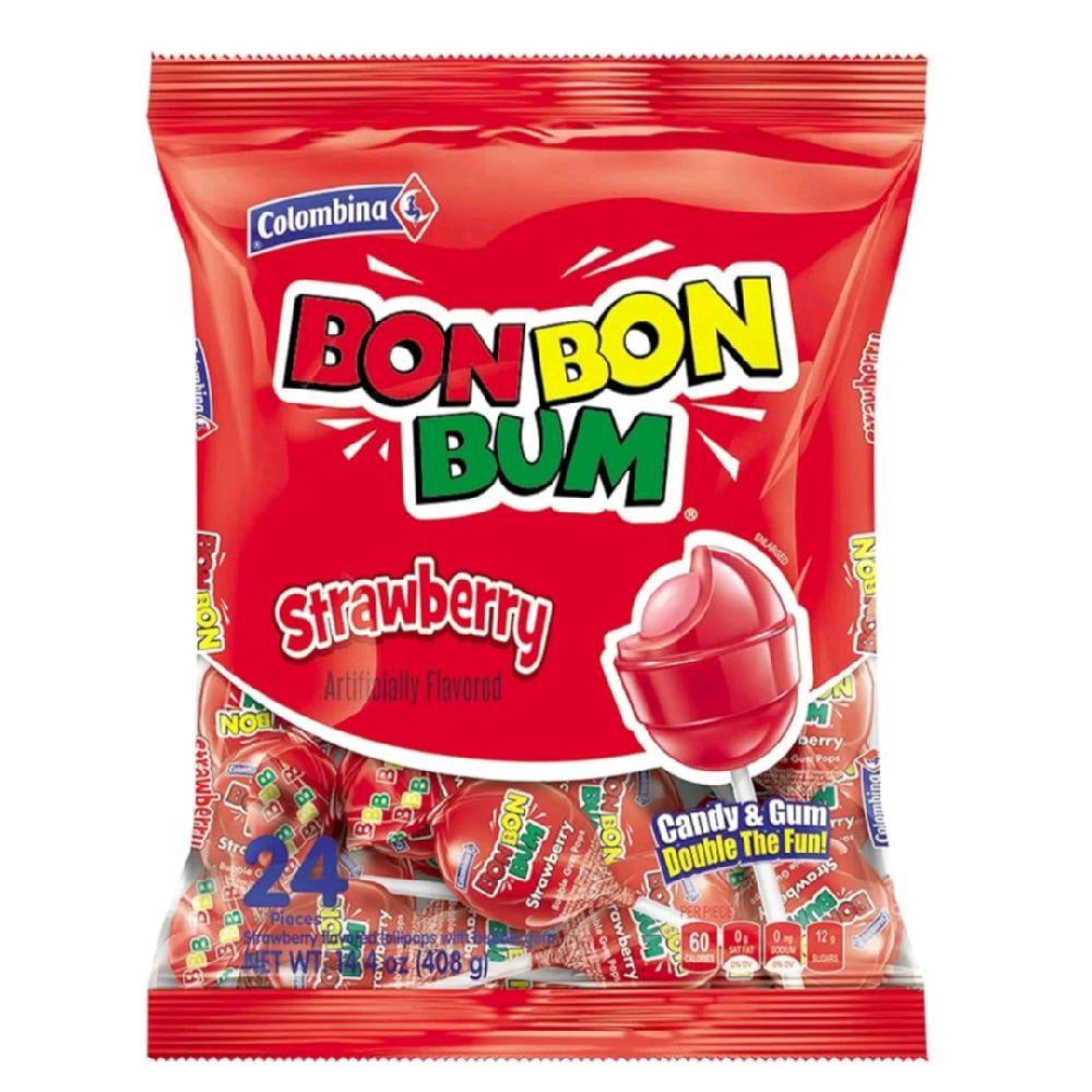 1 Bolsa de Colombina BonBon Bum Fresa 24 und