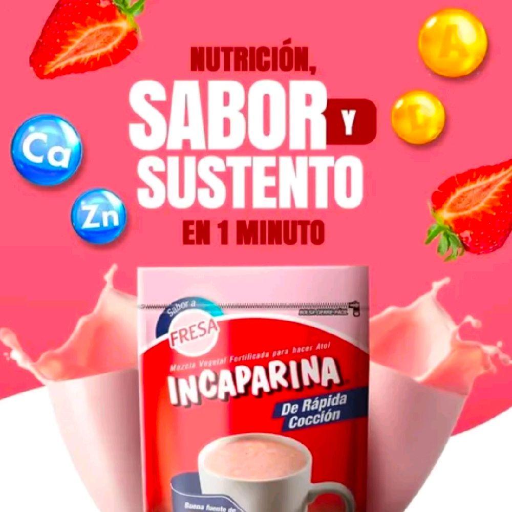 1 bag Incaparina Sabor Fresa 375g Enjoy Flavor Authentic From Guatemala