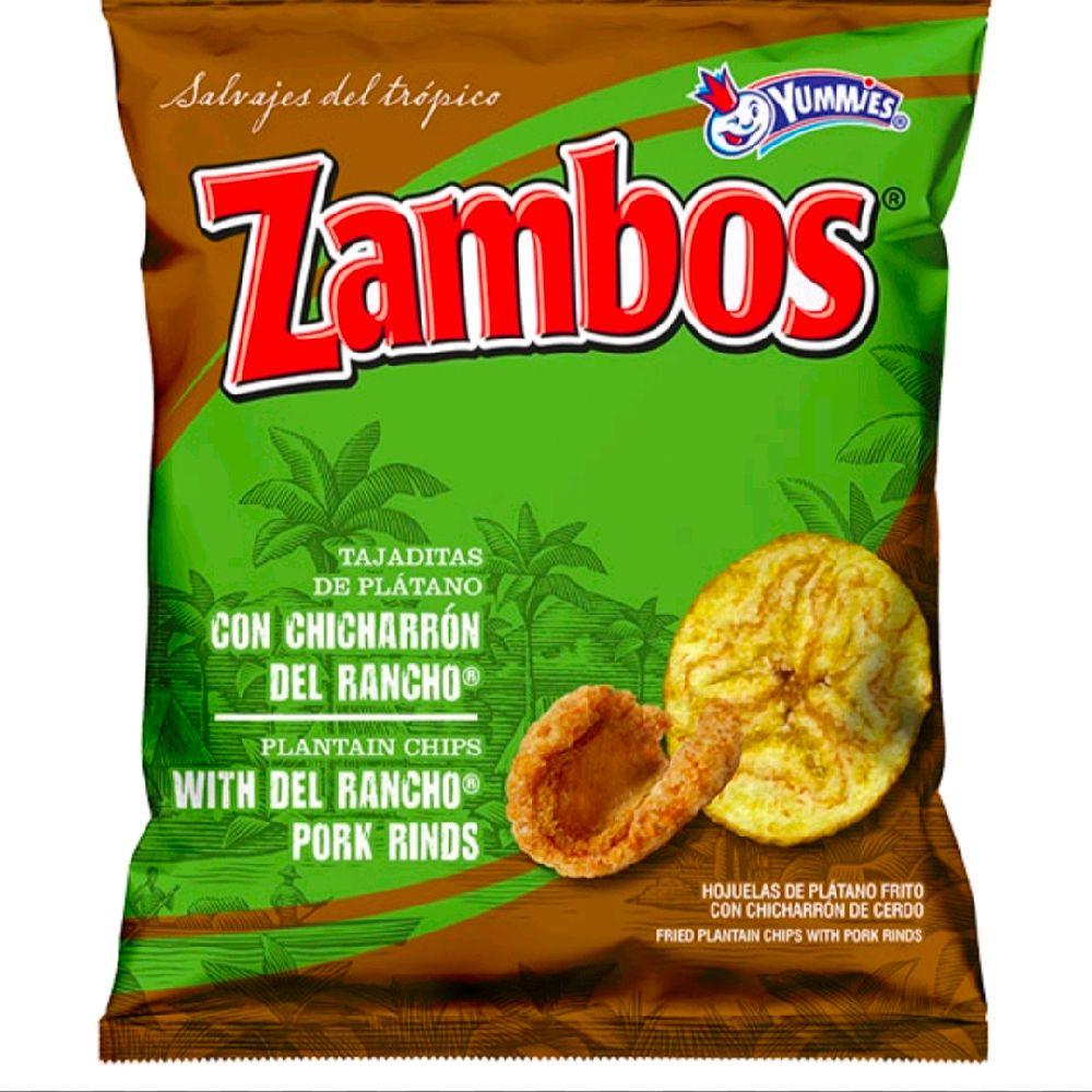 2 BAG ZAMBOS CON CHICHARRÓN Del Rancho 138gr Snack from Guatemala