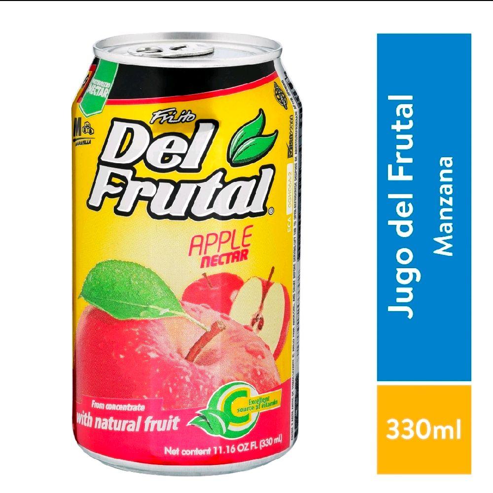3 Jugo del Frutal Manzana el delicioso sabor Centroaméricano de 330ml