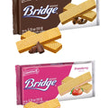 Wafer Bridge Colombina 2 Pack 1 Fresa + 1 Chocolate sugar wafers Chocolate 151g c/u