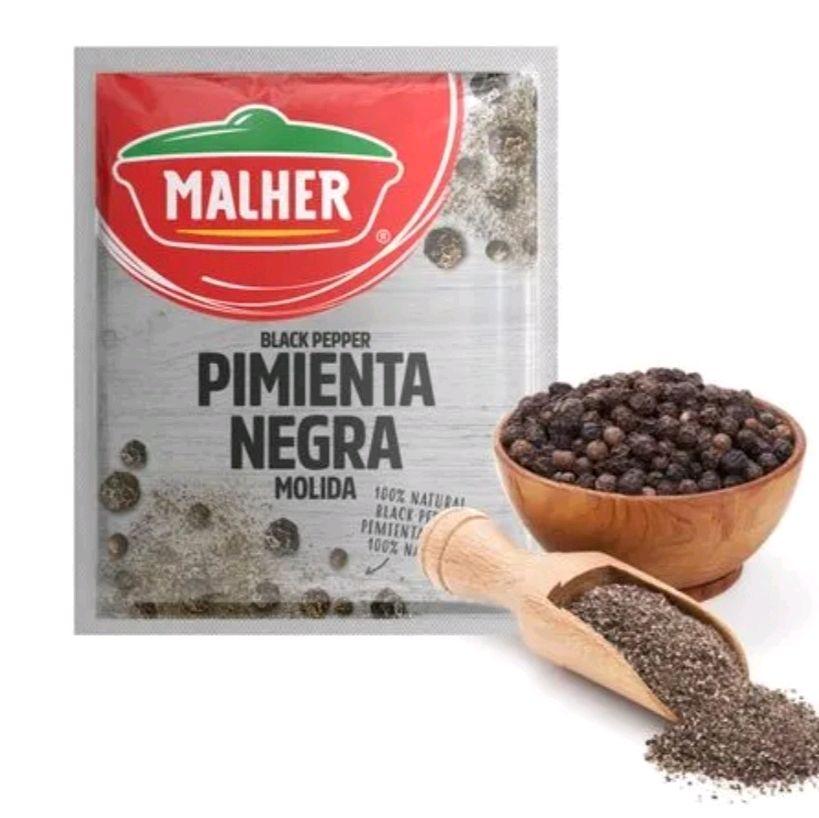 Pimienta Negra Malher tiras 12 sobres