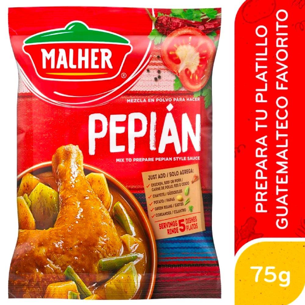 Pepian Malher 2 Bag 75g c/u from Guatemala Seasoning for Soups Protein-Rich Versatile Seasoning